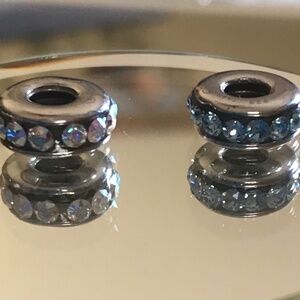 Italian jewel Pandora style charms set of two